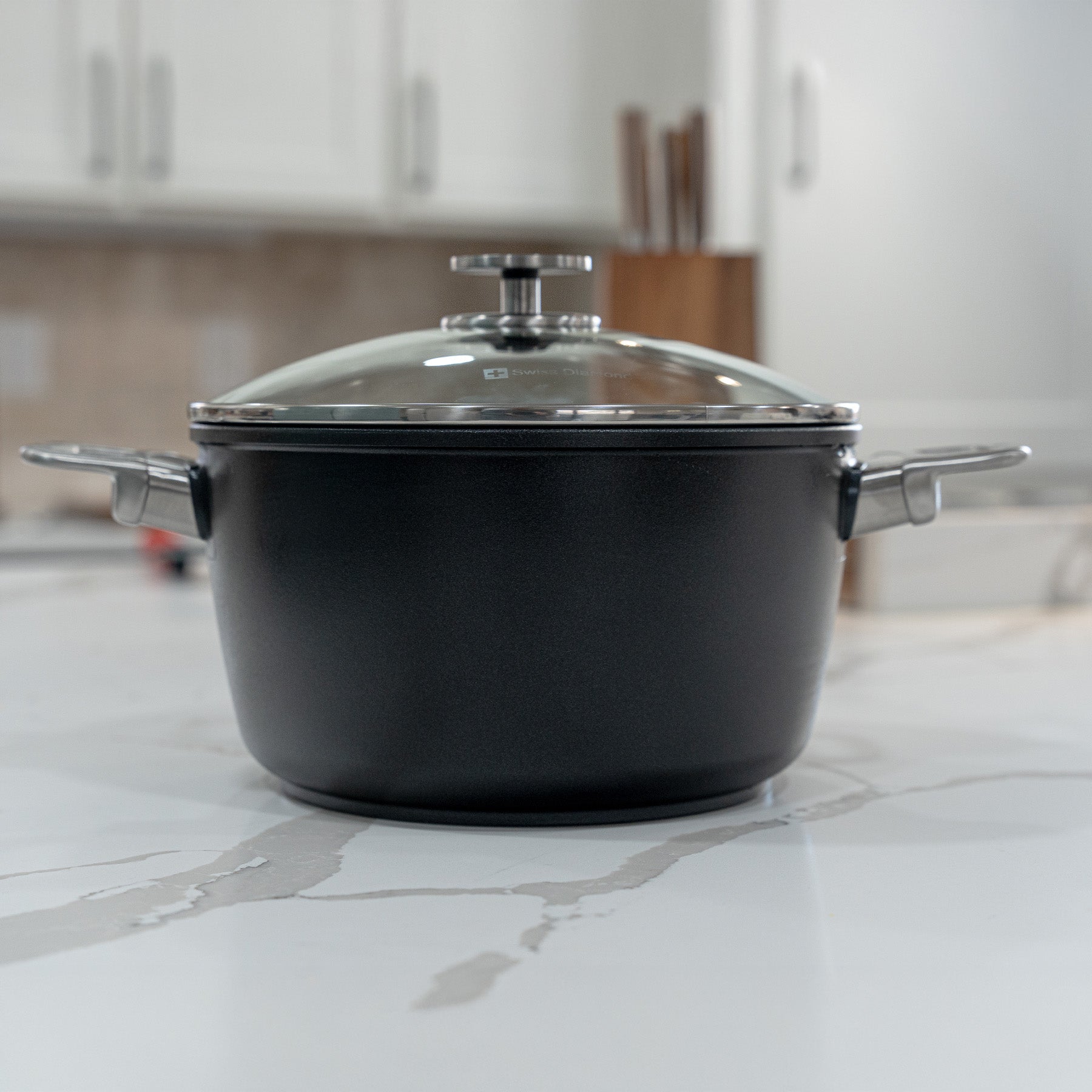 CXD PFAS Free Nonstick Stock Pot with Glass Lid