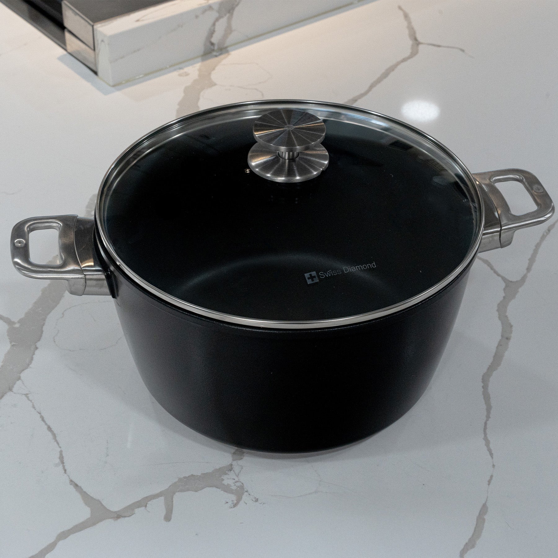 CXD PFAS Free Nonstick Stock Pot with Glass Lid