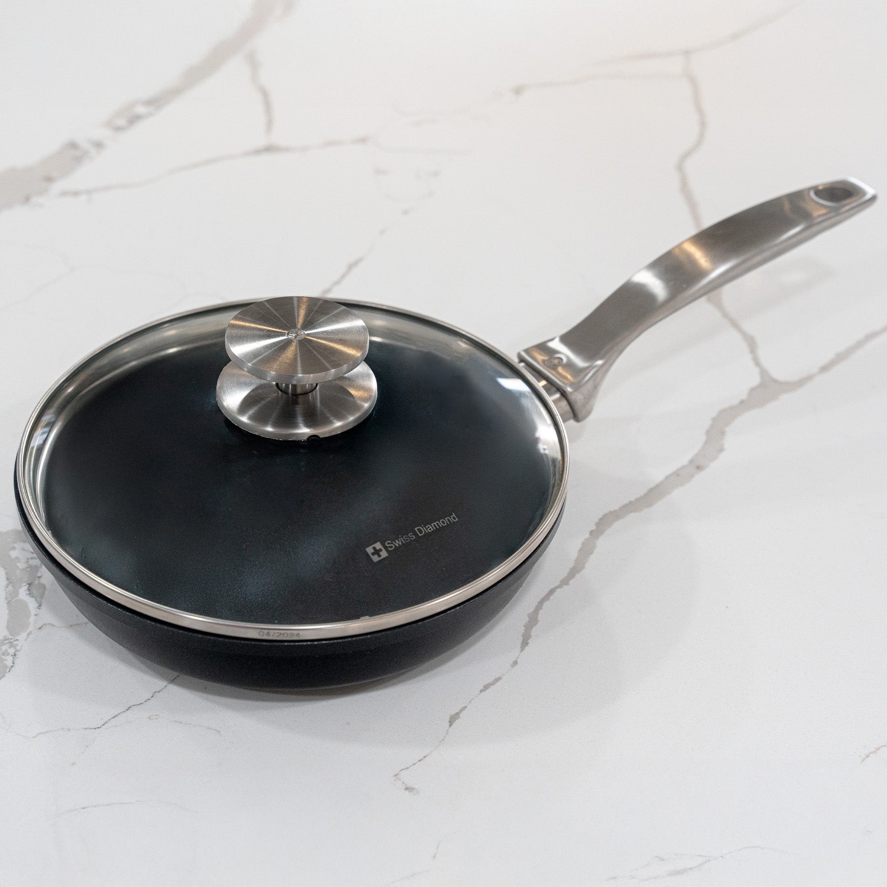 CHD Nonstick Fry Pan with Glass Lid