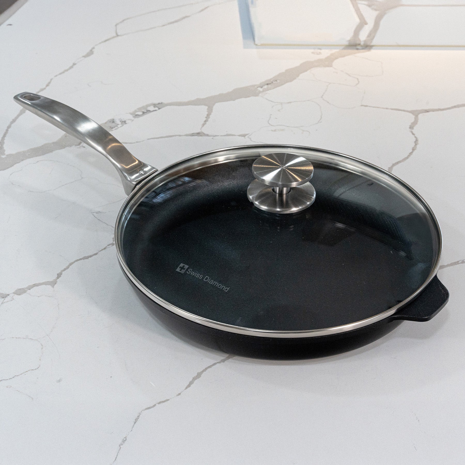 CHD Nonstick Fry Pan with Glass Lid