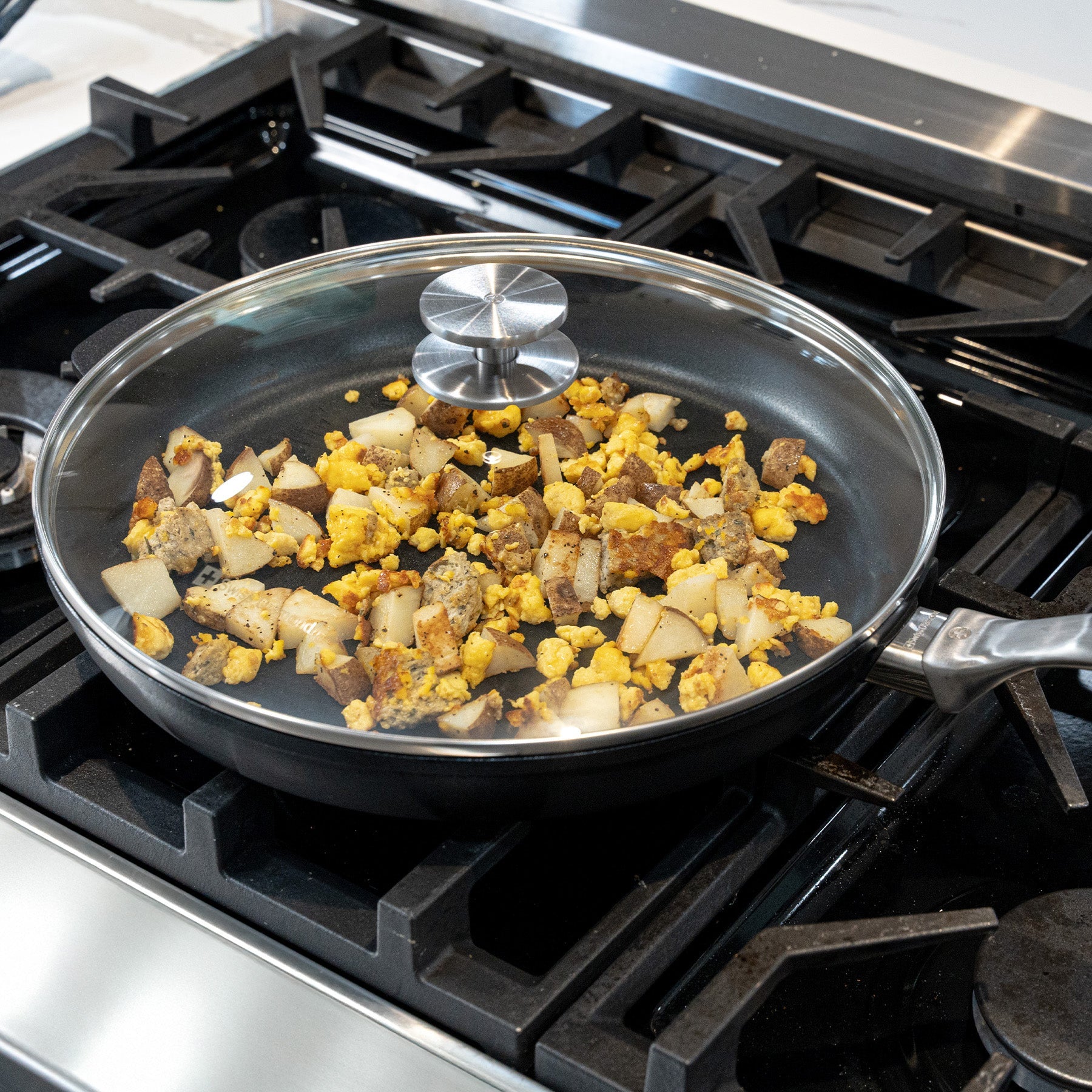 CHD Nonstick Fry Pan with Glass Lid