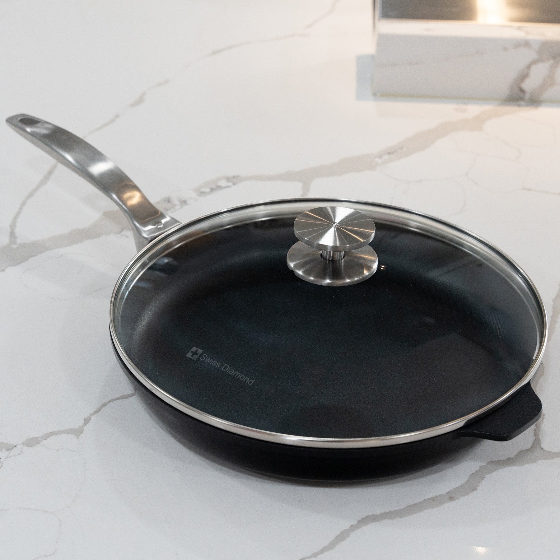 CHD Nonstick Fry Pan with Glass Lid