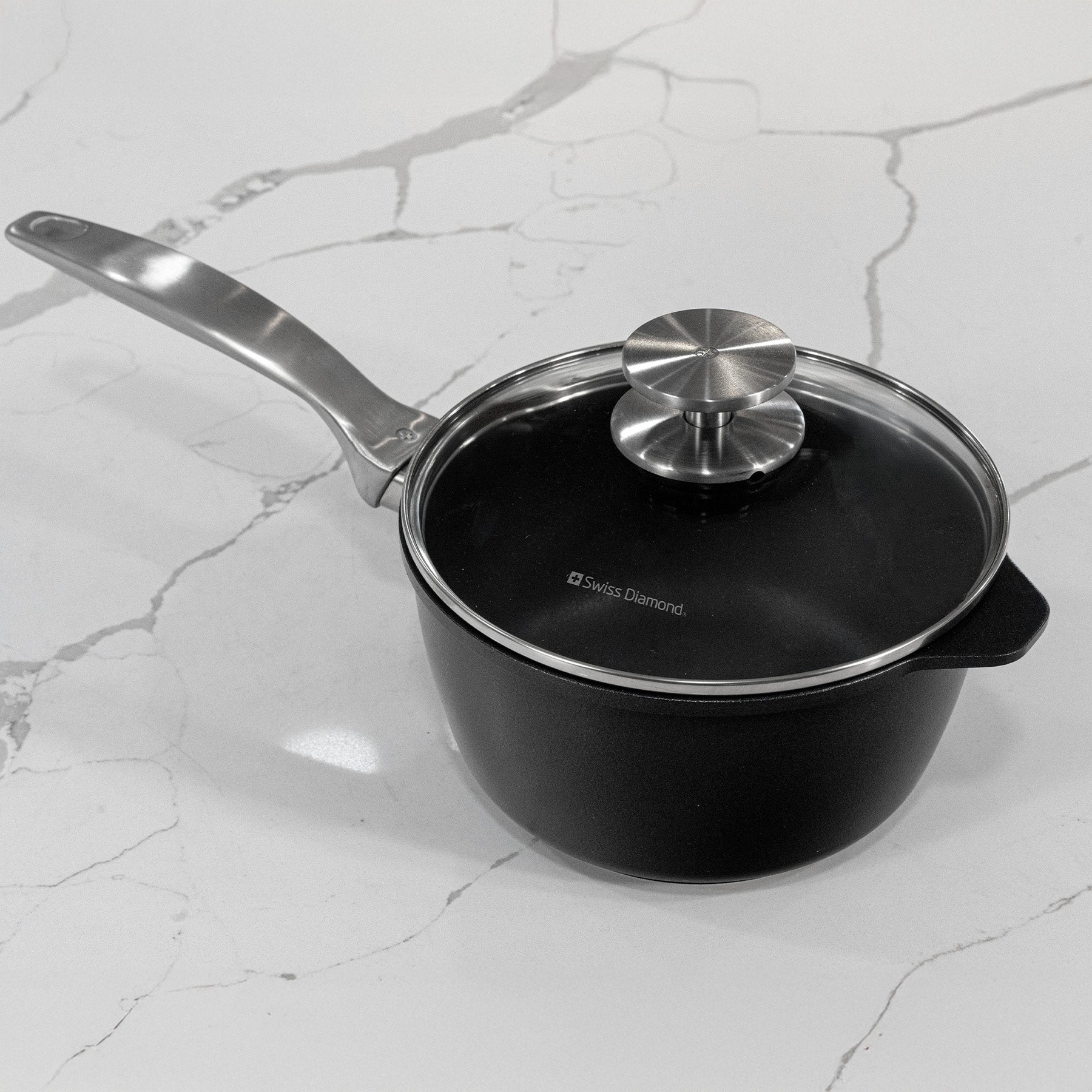 CXD PFAS Free Nonstick Saucepan with Glass Lid