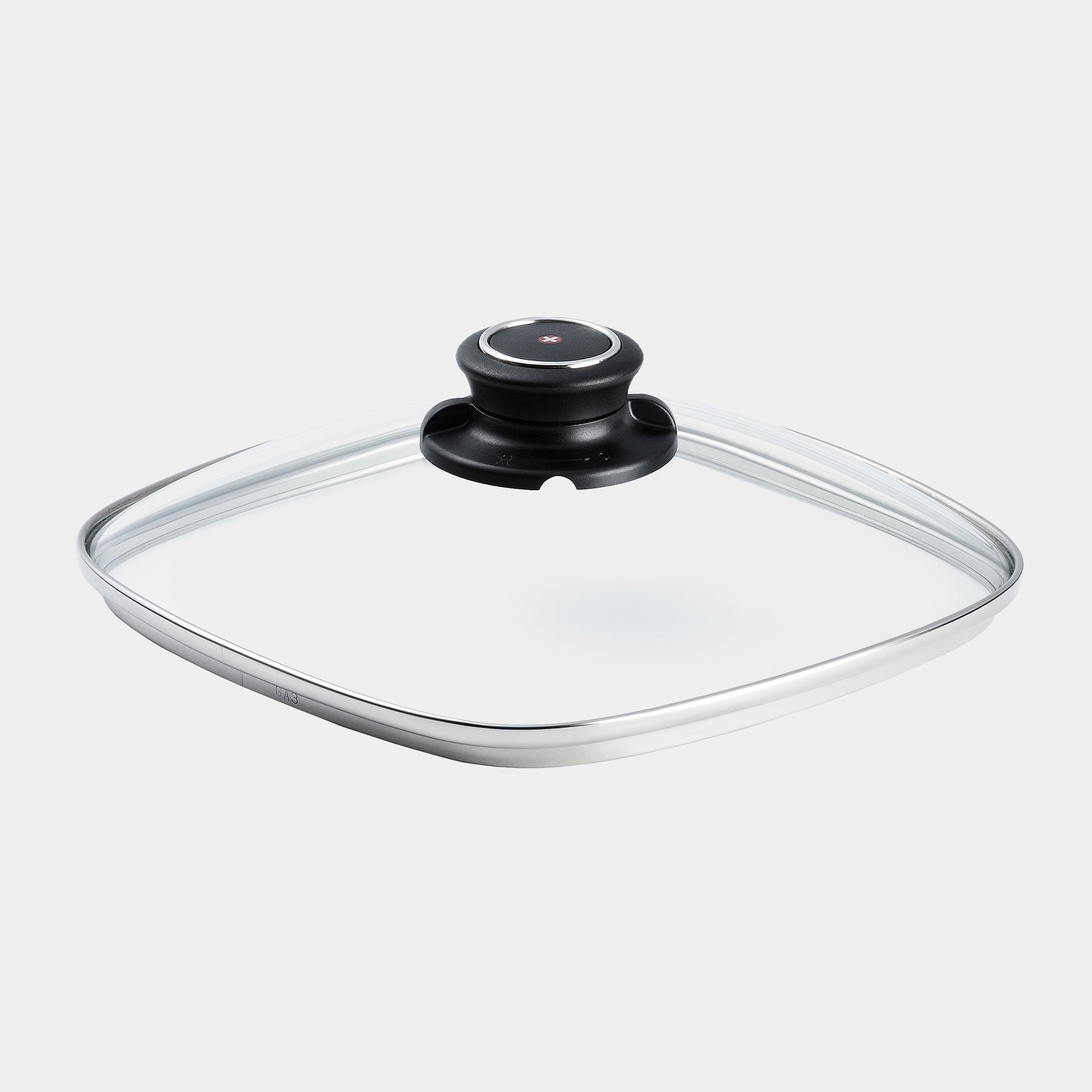 Square Tempered 20 x 20 cm Glass Lid