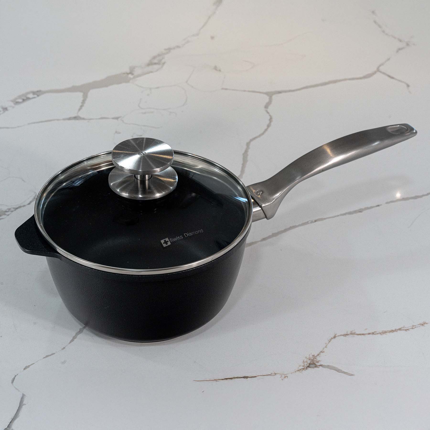 CXD PFAS Free Nonstick Saucepan with Glass Lid
