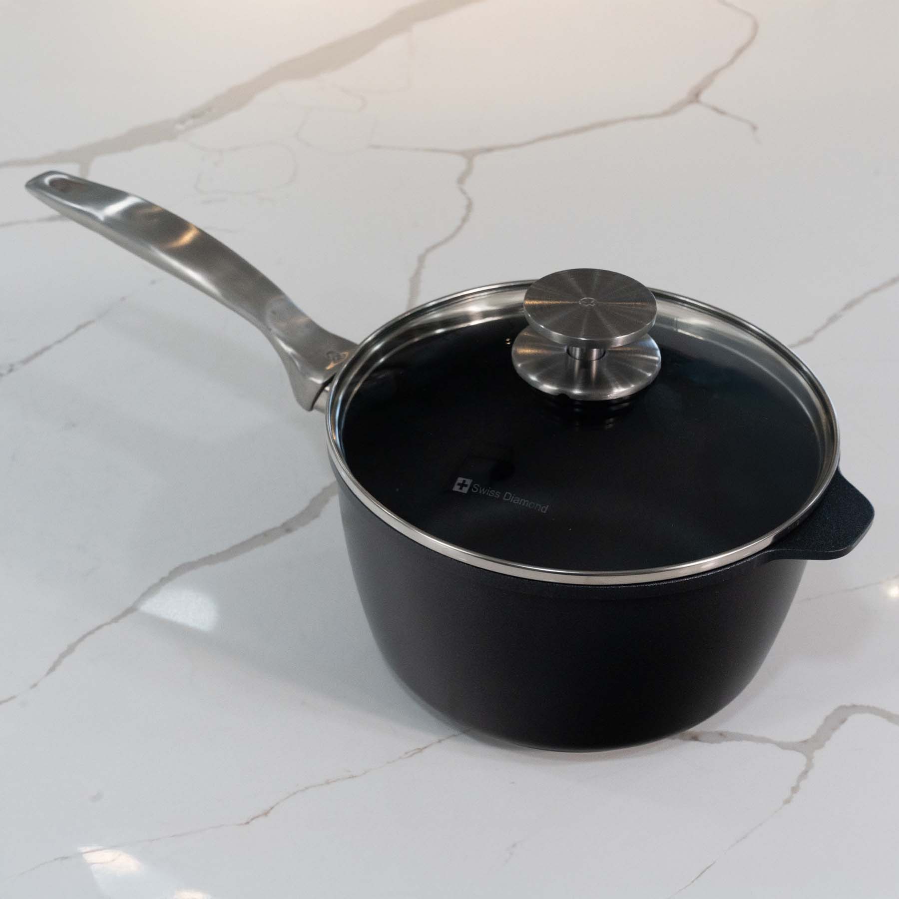 CXD PFAS Free Nonstick Saucepan with Glass Lid