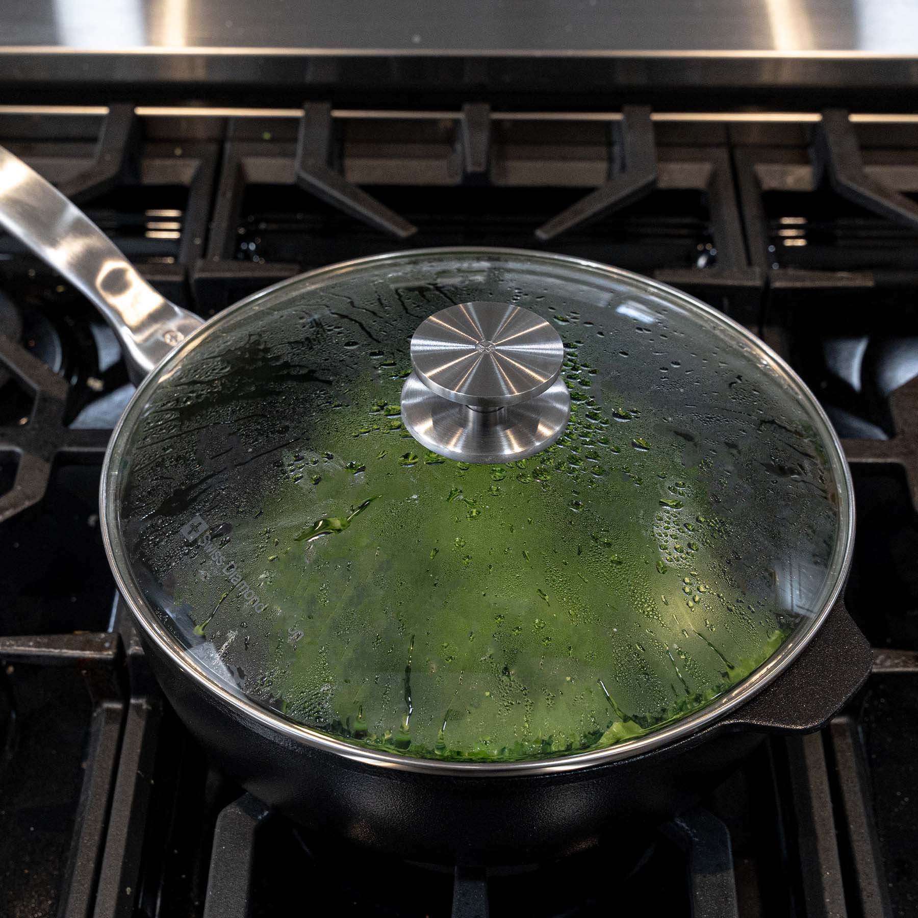 CXD PFAS Free Nonstick Saute Pan with Glass Lid