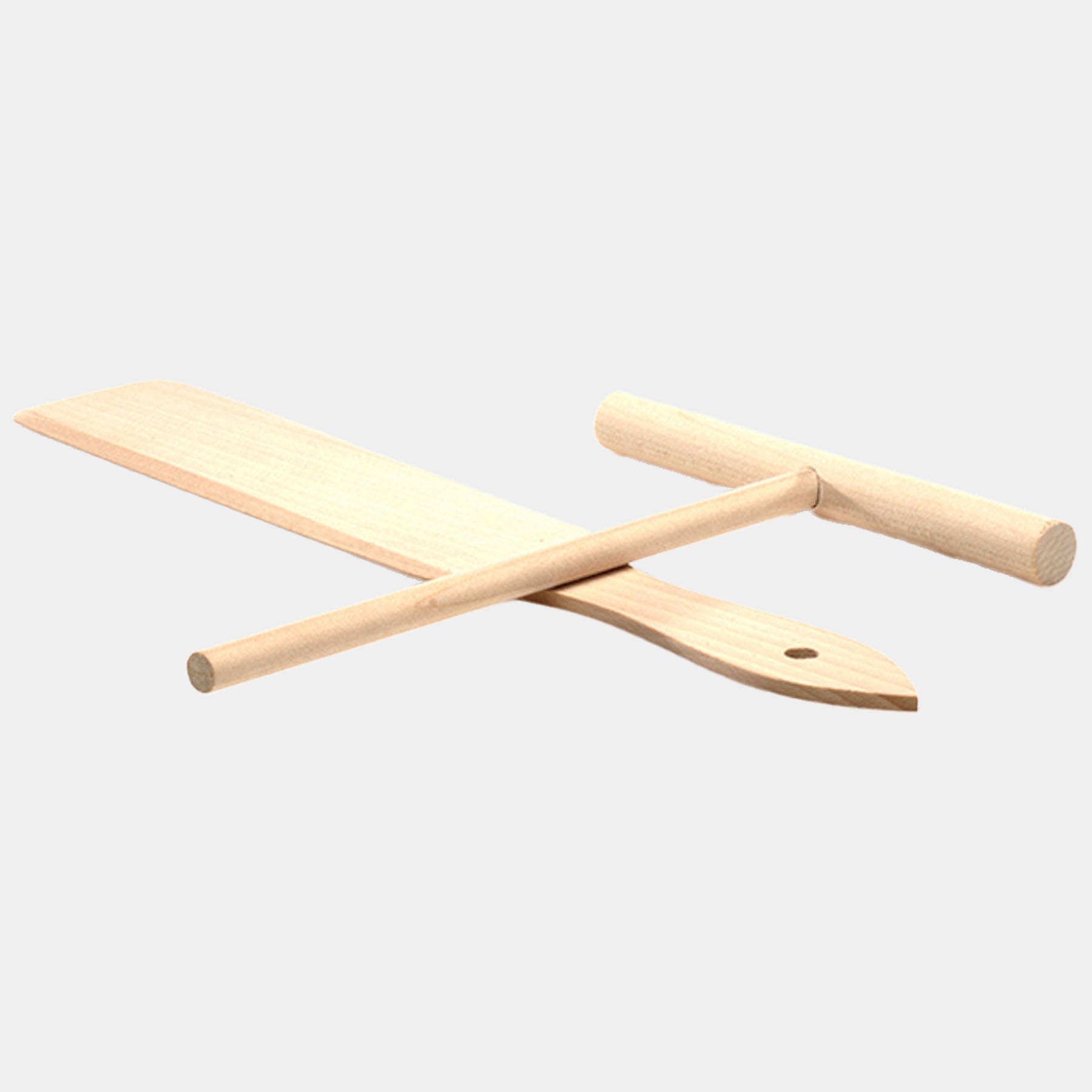 Crepe Tools Set with tools laying across or on top of one another