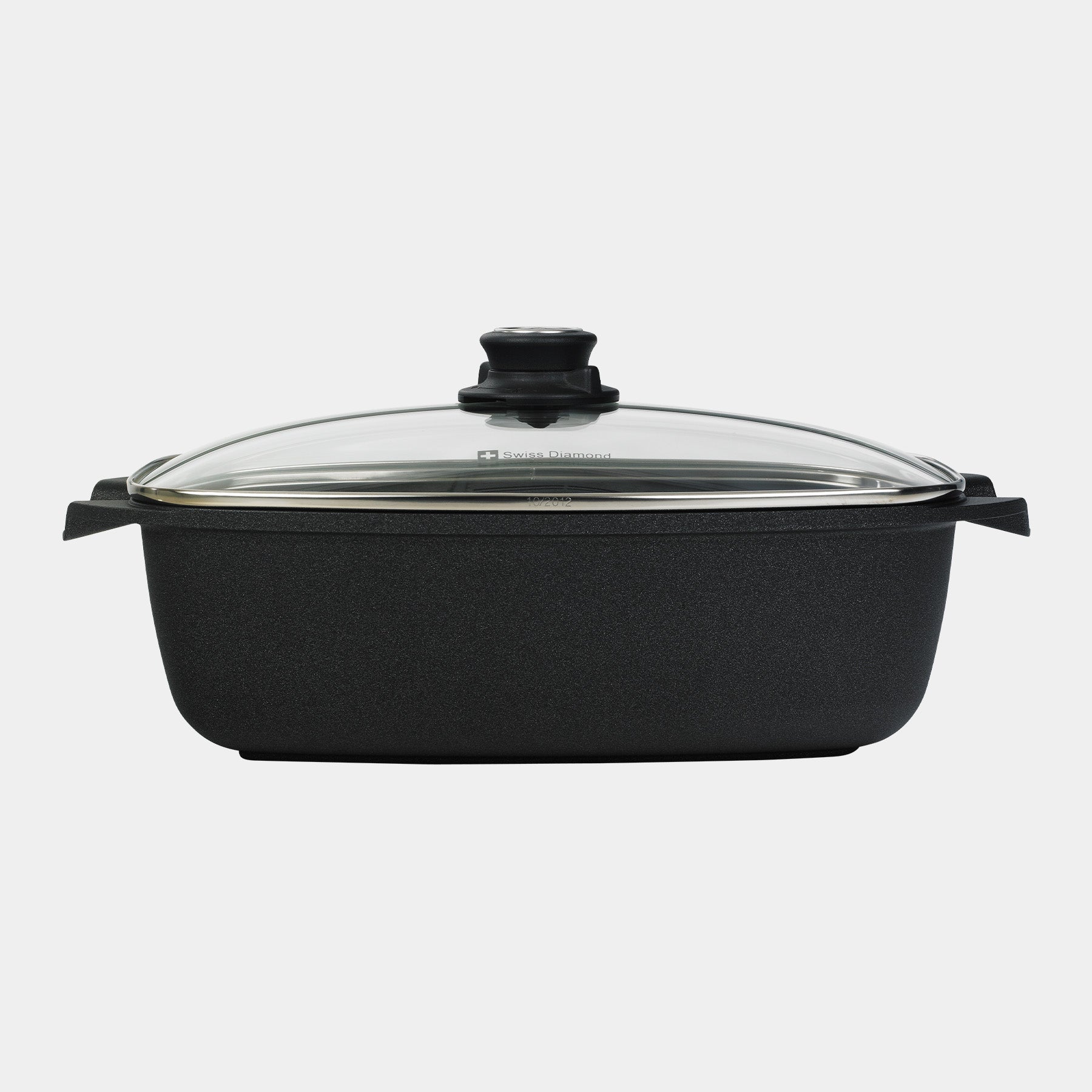 XD Nonstick 5 L Roaster with Glass Lid Side View