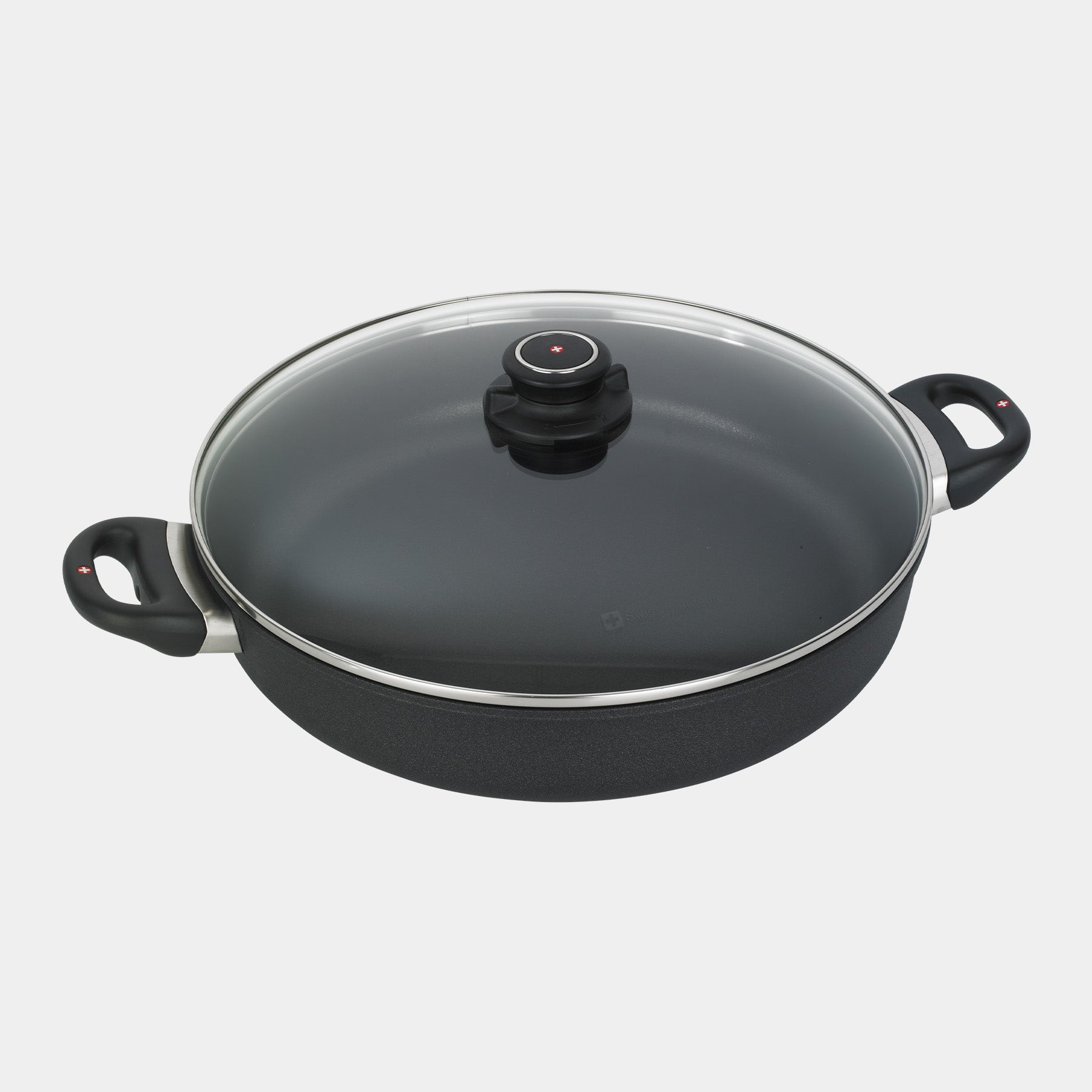 XD Nonstick 32 cm Sauteuse with Glass Lid
