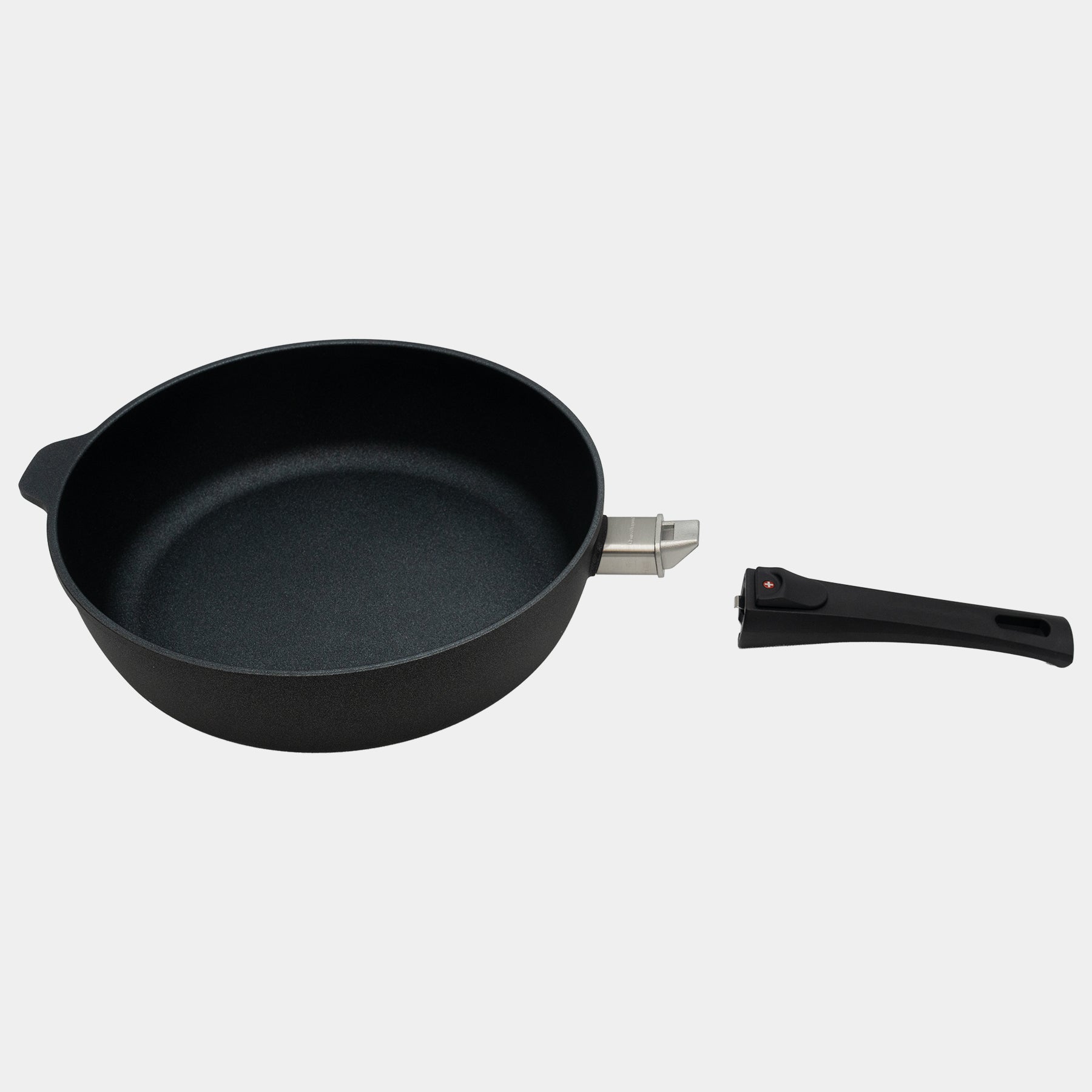 XD Nonstick 3 L Saute Pan with Detachable Handle - Induction side angle view