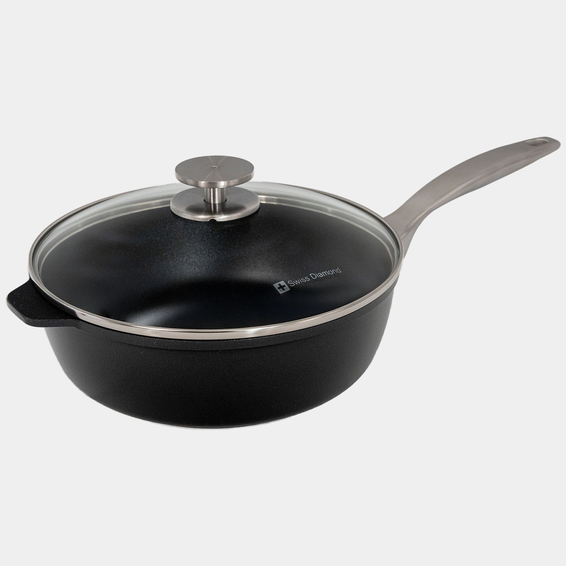CXD PFAS Free Nonstick Saute Pan with Glass Lid