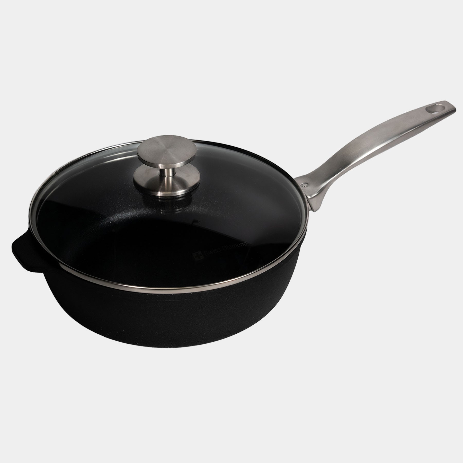 CXD PFAS Free Nonstick Saute Pan with Glass Lid