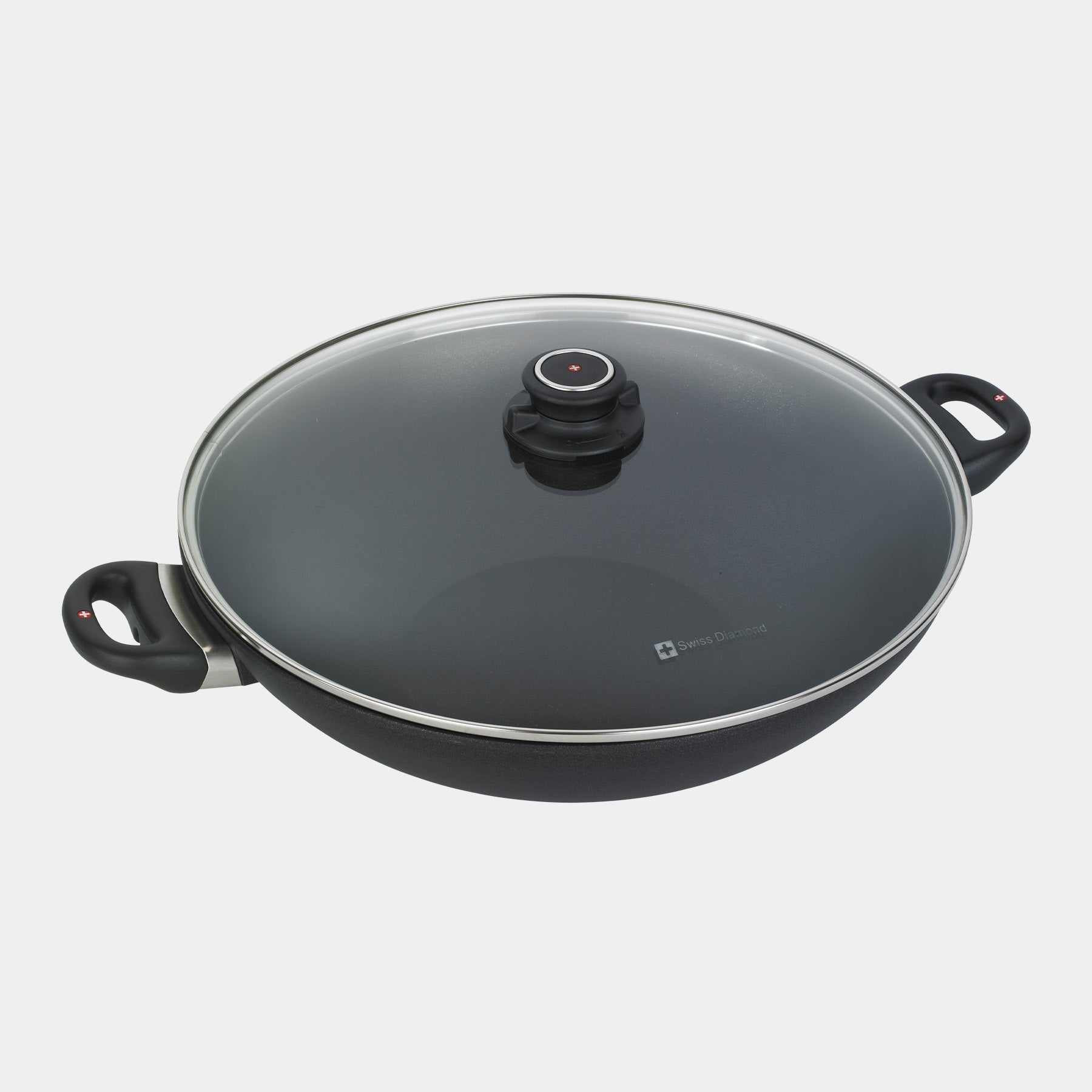 XD Nonstick 36 cm Wok with Glass Lid & Rack