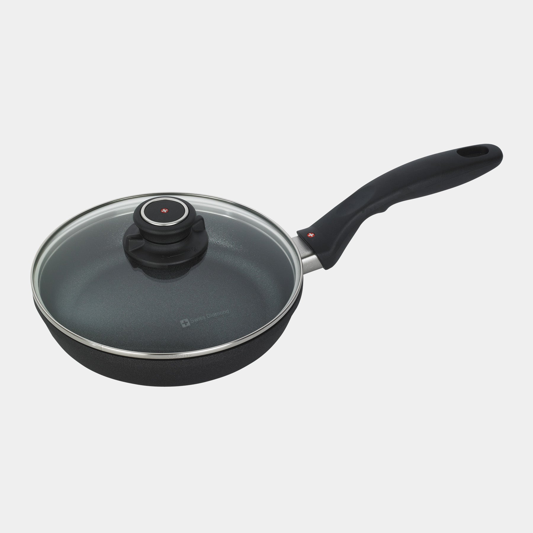 XD Nonstick 20 cm Fry Pan with glass lid top view