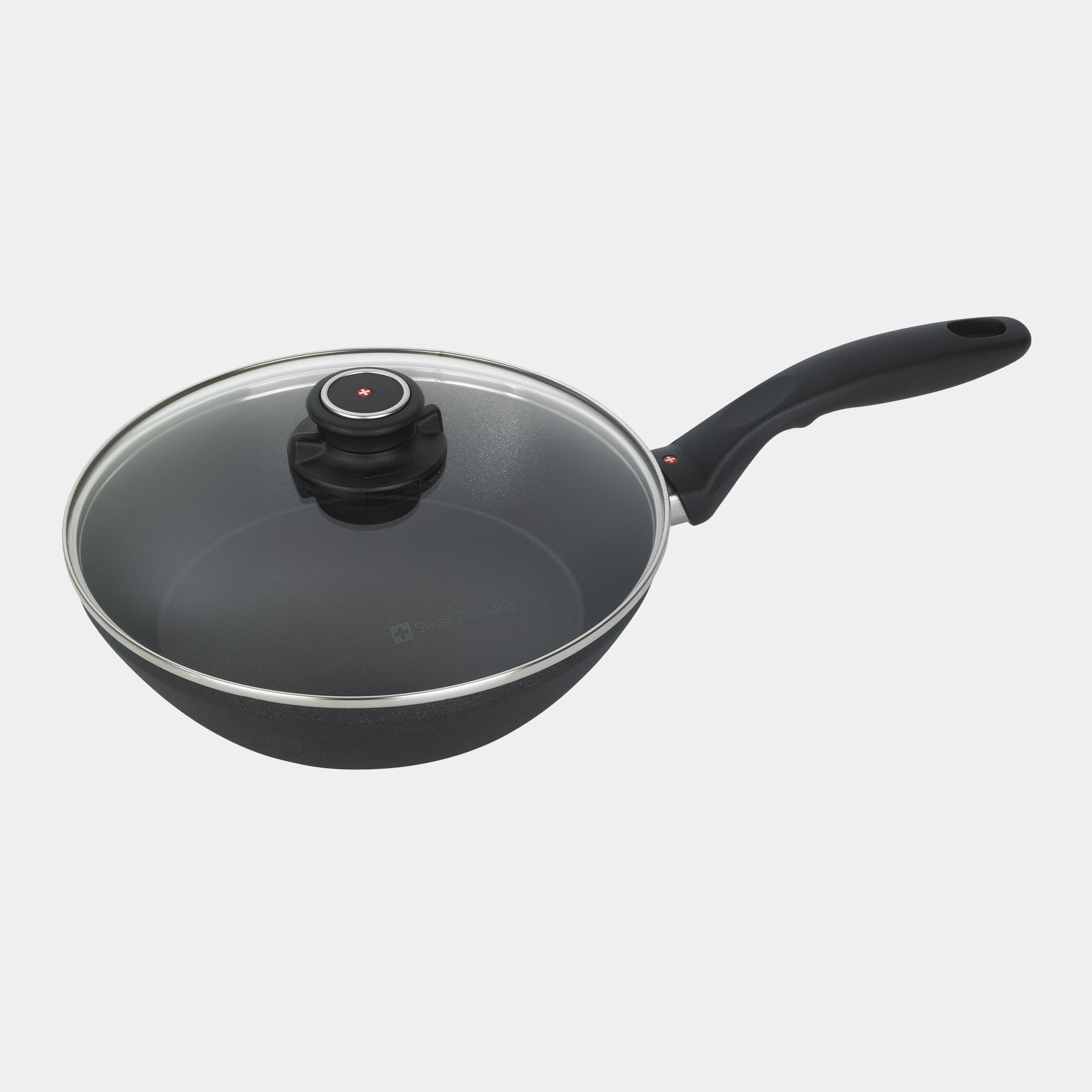 XD Nonstick 24 cm Stir-Fry Pan with Glass Lid - Induction