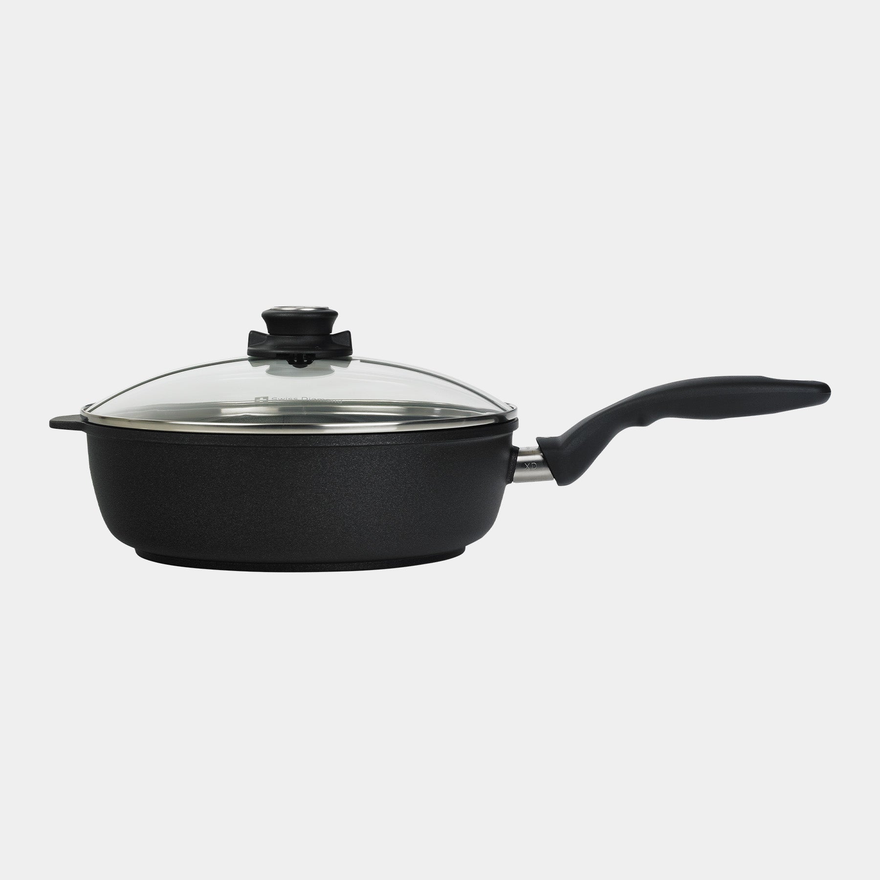 XD Nonstick 3 L Saute Pan with Glass Lid Side View