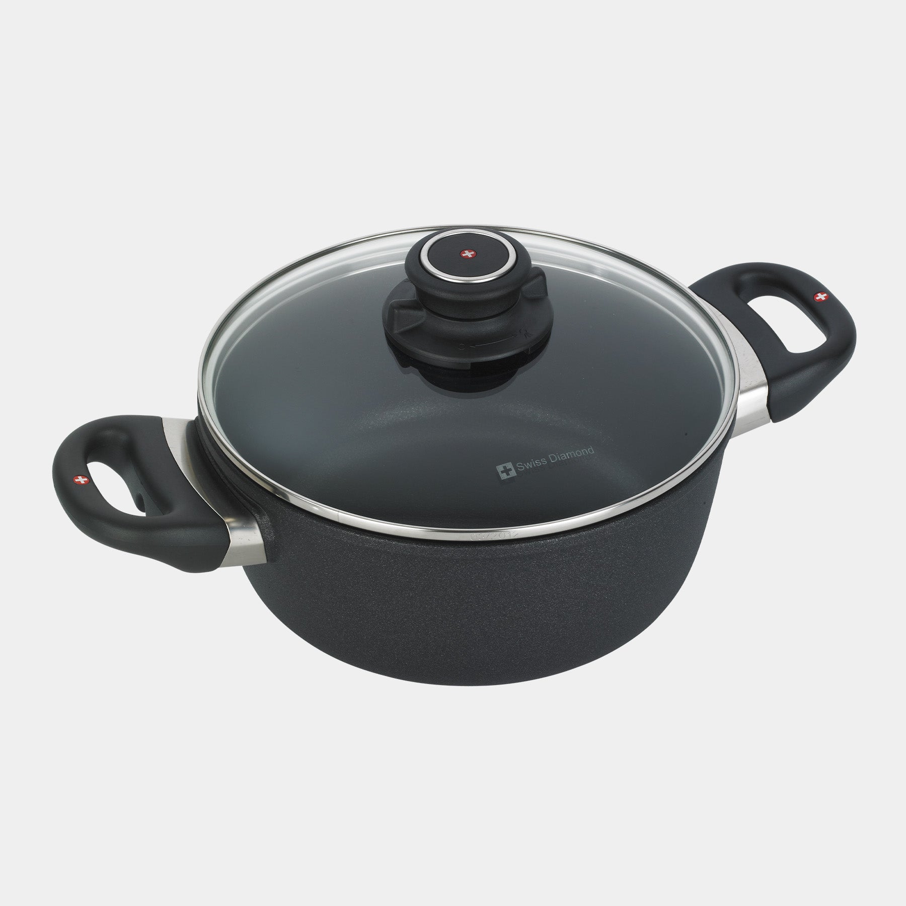 XD Nonstick 2 L Casserole with Glass Lid