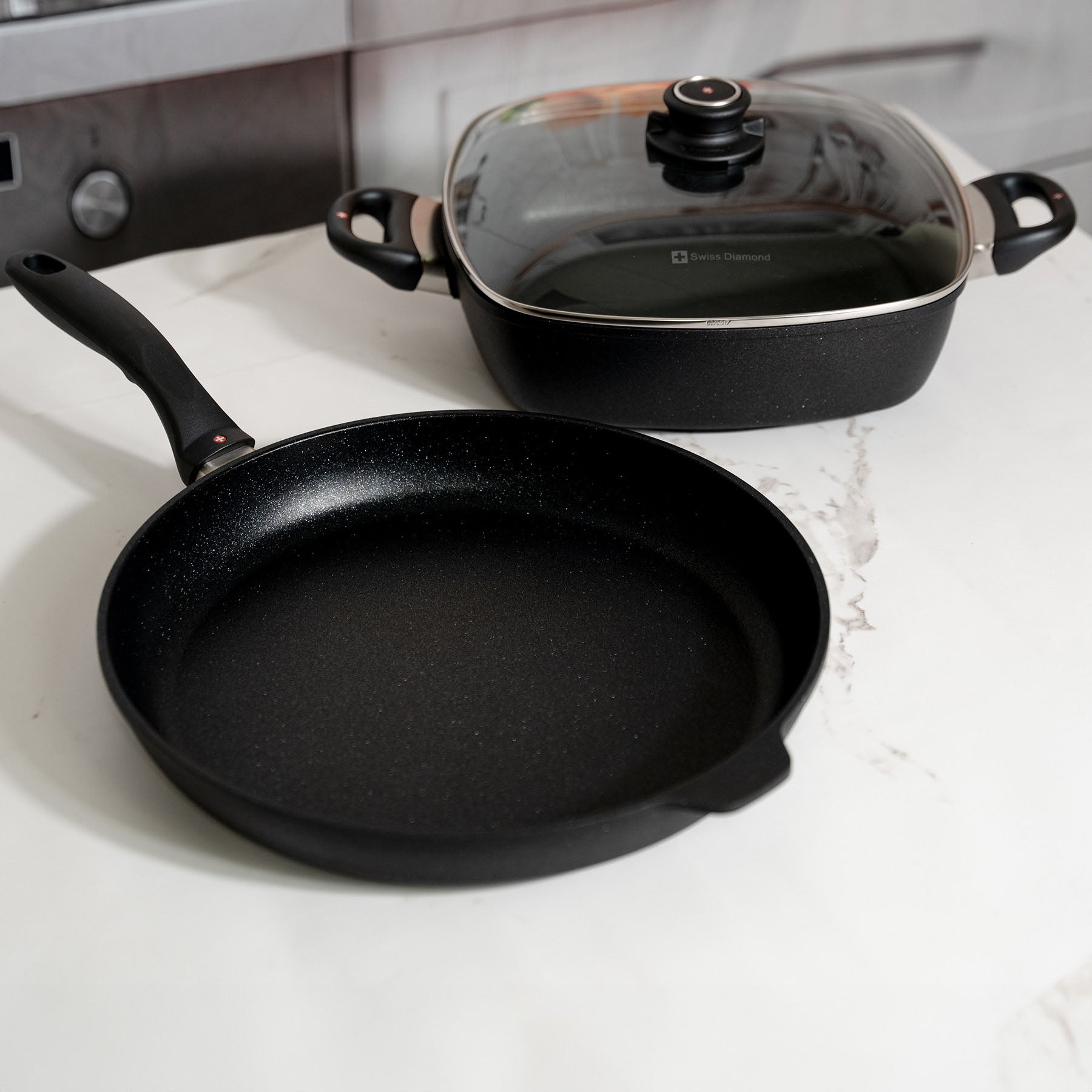 XD Nonstick 3-Piece Set - Fry Pan & Square Casserole - Induction